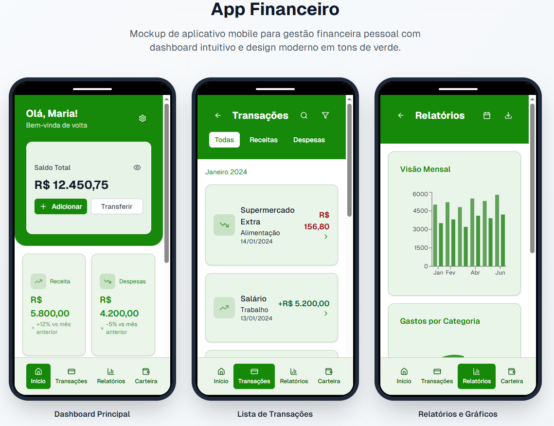 Projeto App Fintech - Mobile App